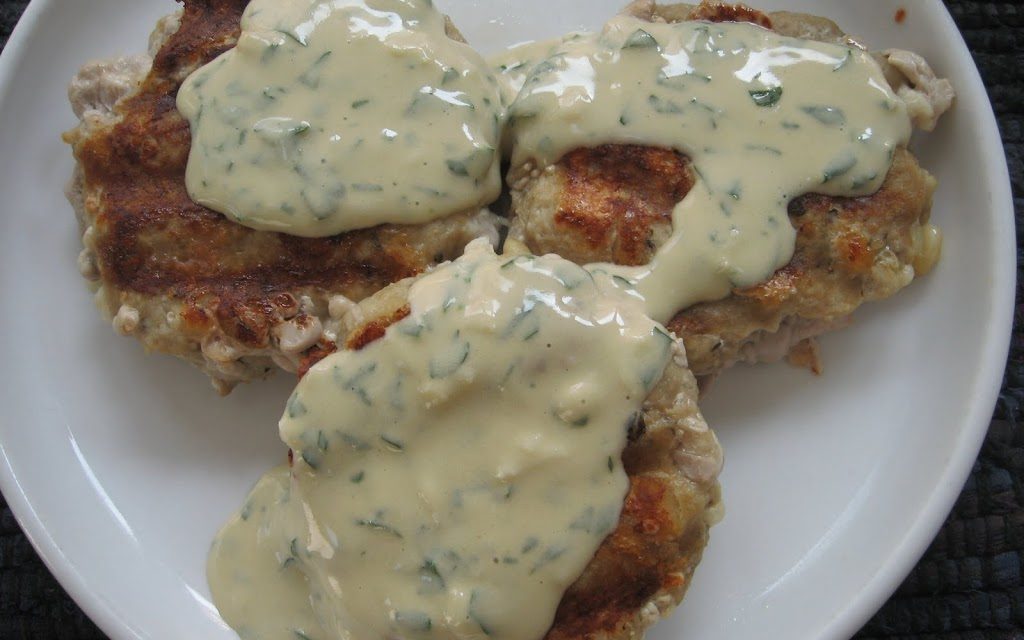 Greek Turkey Burgers with Tahini Parsley Sauce