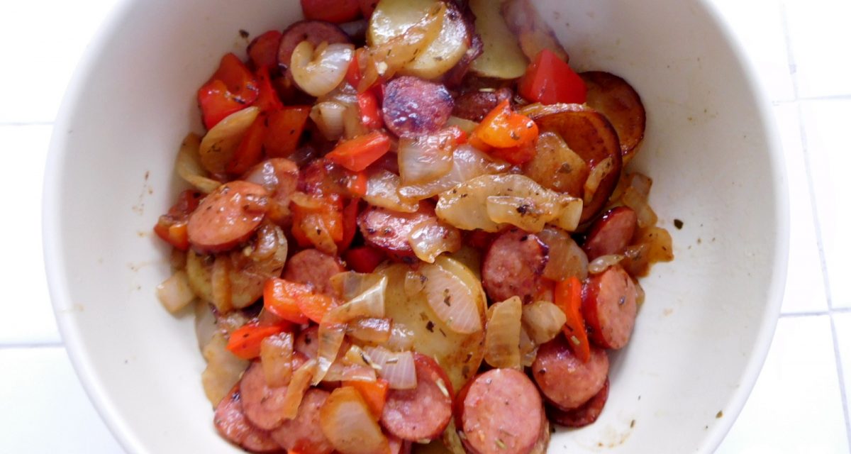 Turkey Kielbasa Vegetable Hash