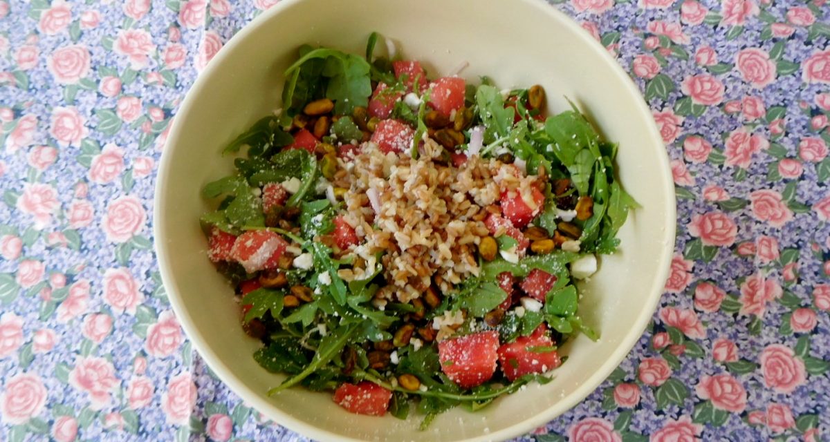 Watermelon, Feta and Arugula Salad