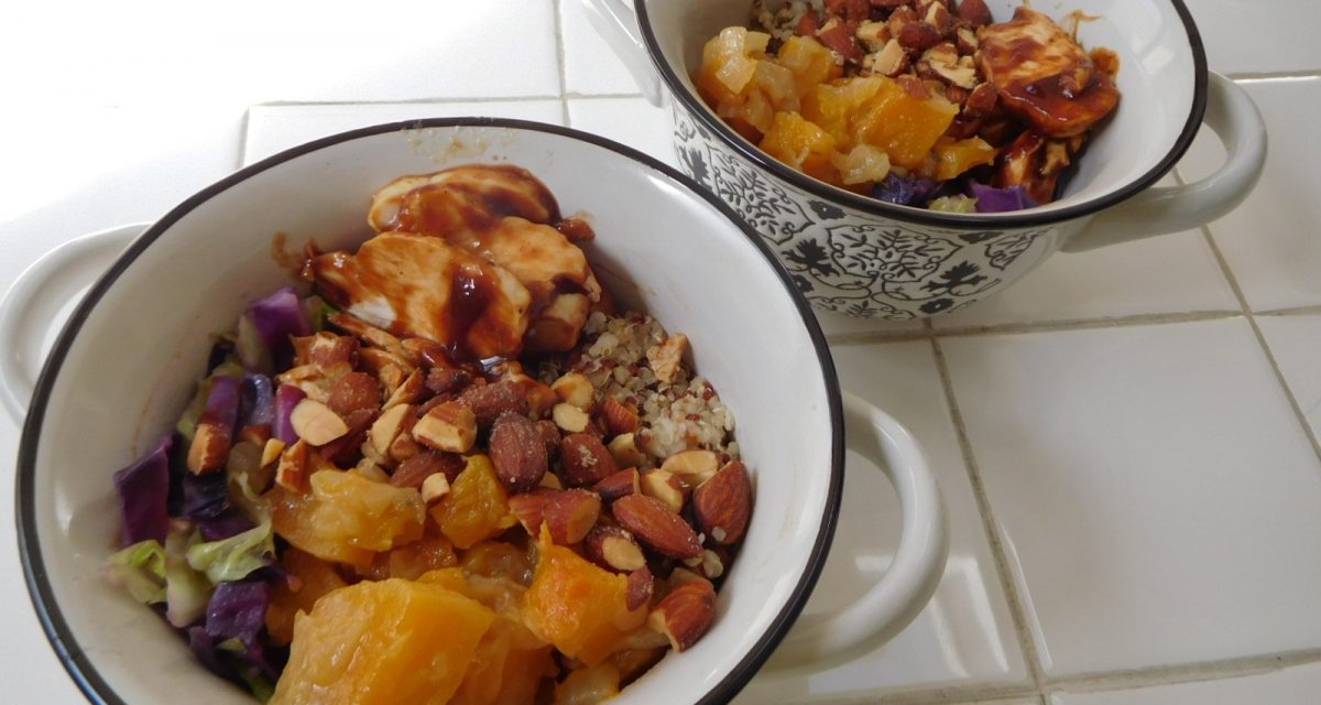 Squash, Cabbage and Smoked Almond Bowl