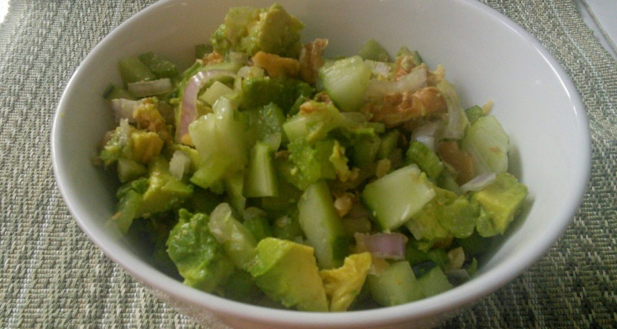 Israeli Chopped Salad With Avocado