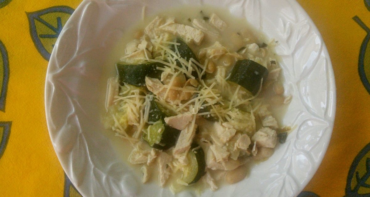 Tuscan Chicken, Zucchini and White Bean Ragout