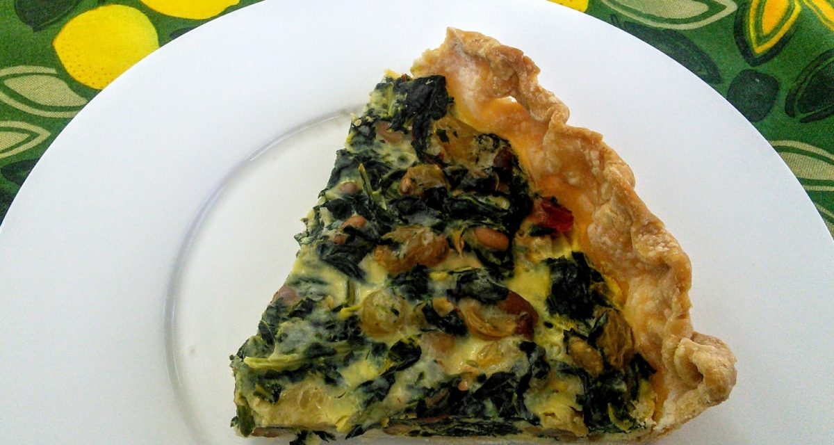 Swiss Chard, Raisin and Pine Nut Tart